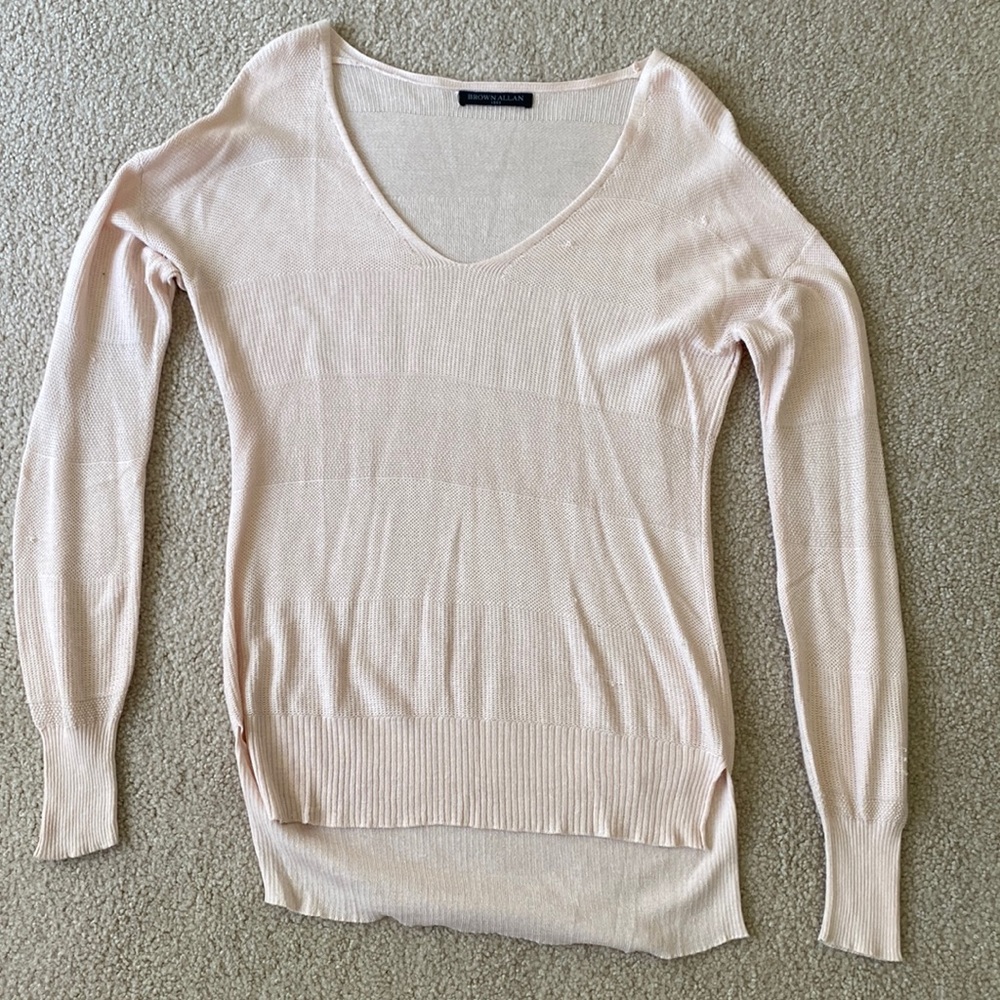 Brown Allan Pink Knit Sweater